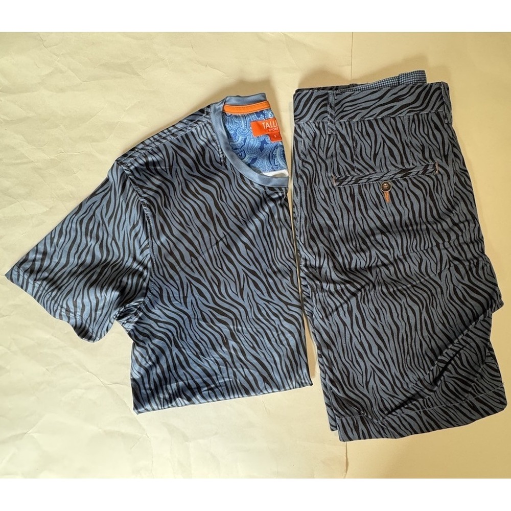 Talia Sport Men's Shorts And Shirt Set Size 30 Short And Small